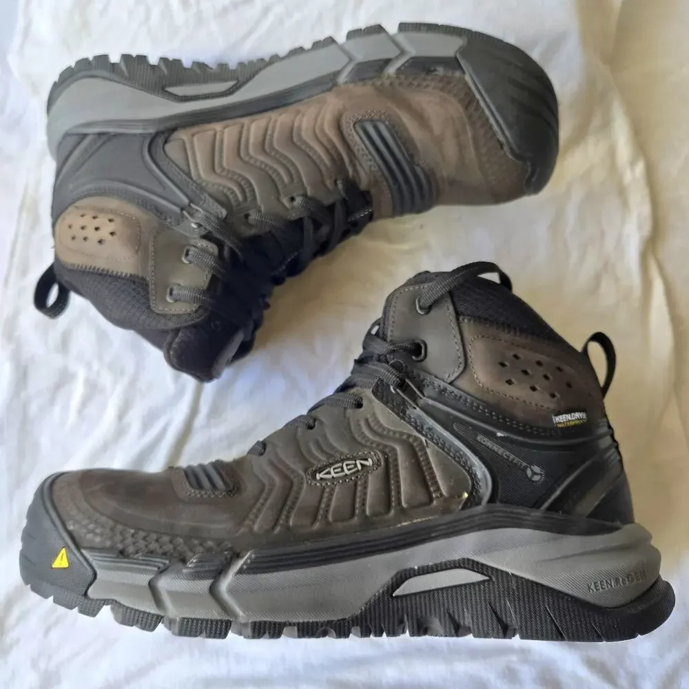 Keen Kansas City Mid Men's Carbon Fiber Toe Waterproof Work Boots Brown Size 12
